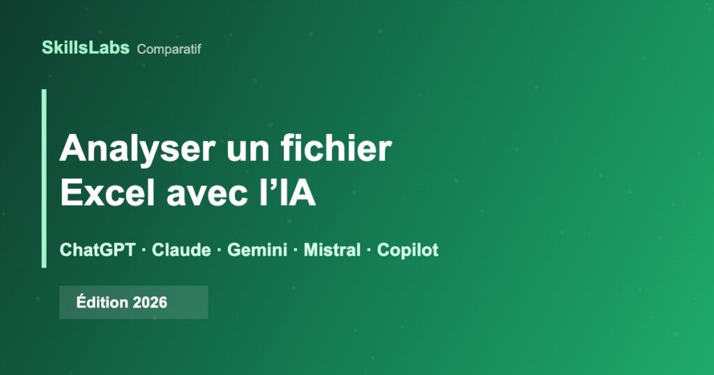 Comparatif des IA pour analyser un fichier Excel : ChatGPT, Claude, Gemini, Mistral et Copilot