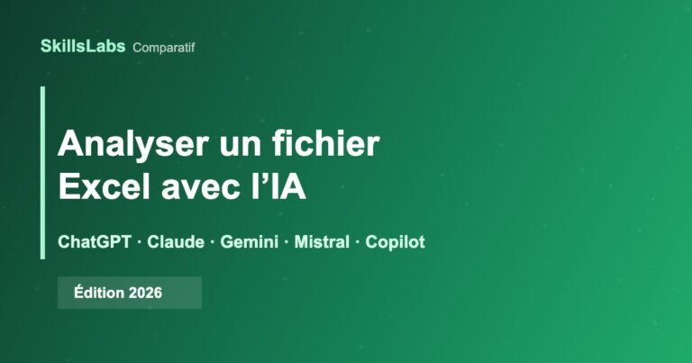 Comparatif des IA pour analyser un fichier Excel : ChatGPT, Claude, Gemini, Mistral et Copilot