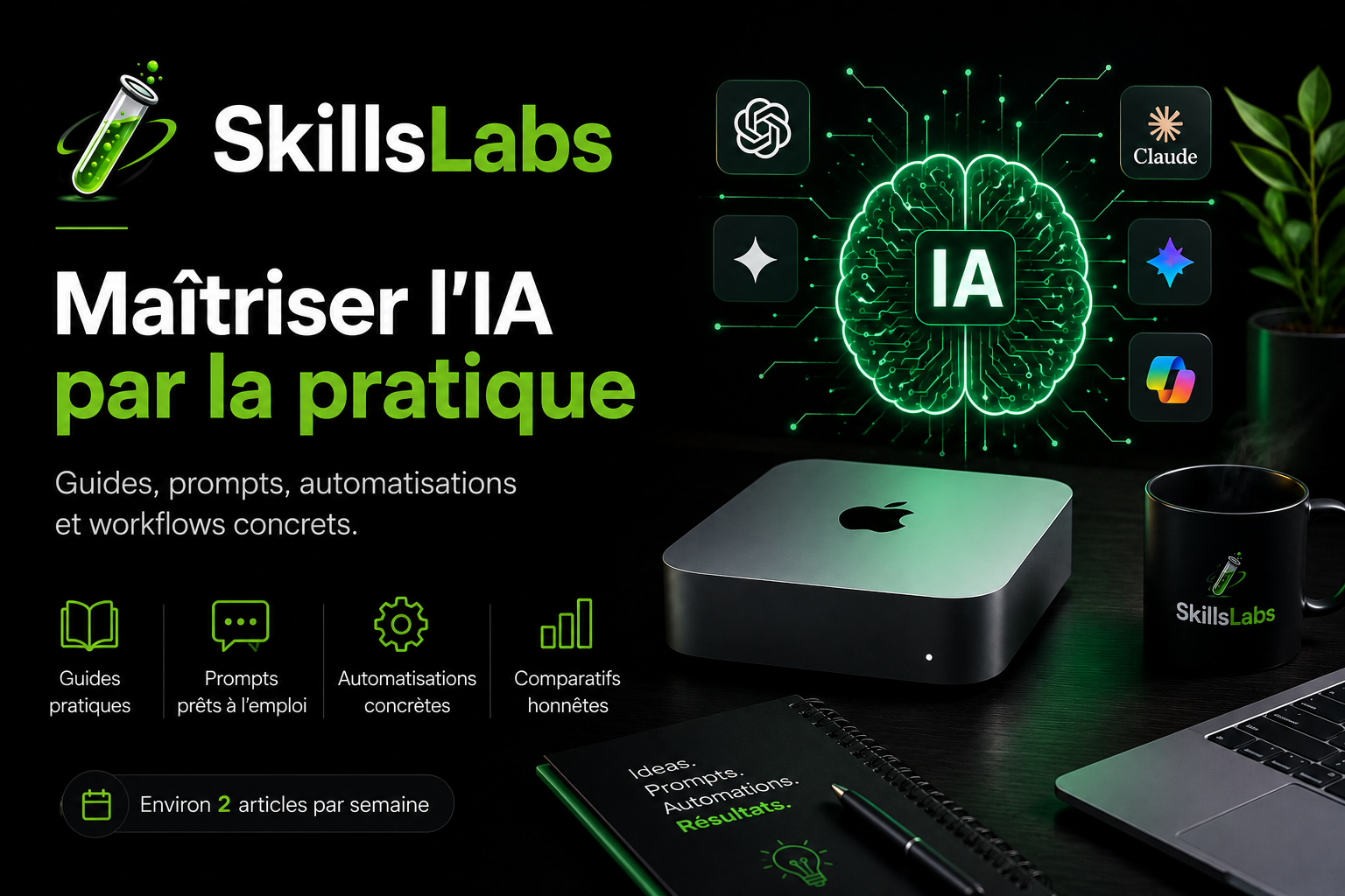 Maîtriser l'IA par la pratique, bannière SkillsLabs