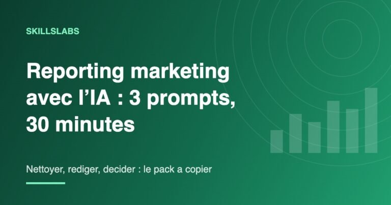 Visuel de l article reporting marketing avec l IA en 3 prompts et 30 minutes